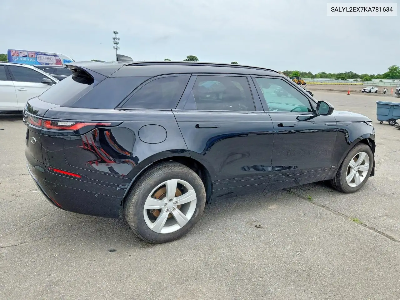 2019 Land Rover Range Rover Velar R-Dynamic Se VIN: SALYL2EX7KA781634 Lot: 58522946
