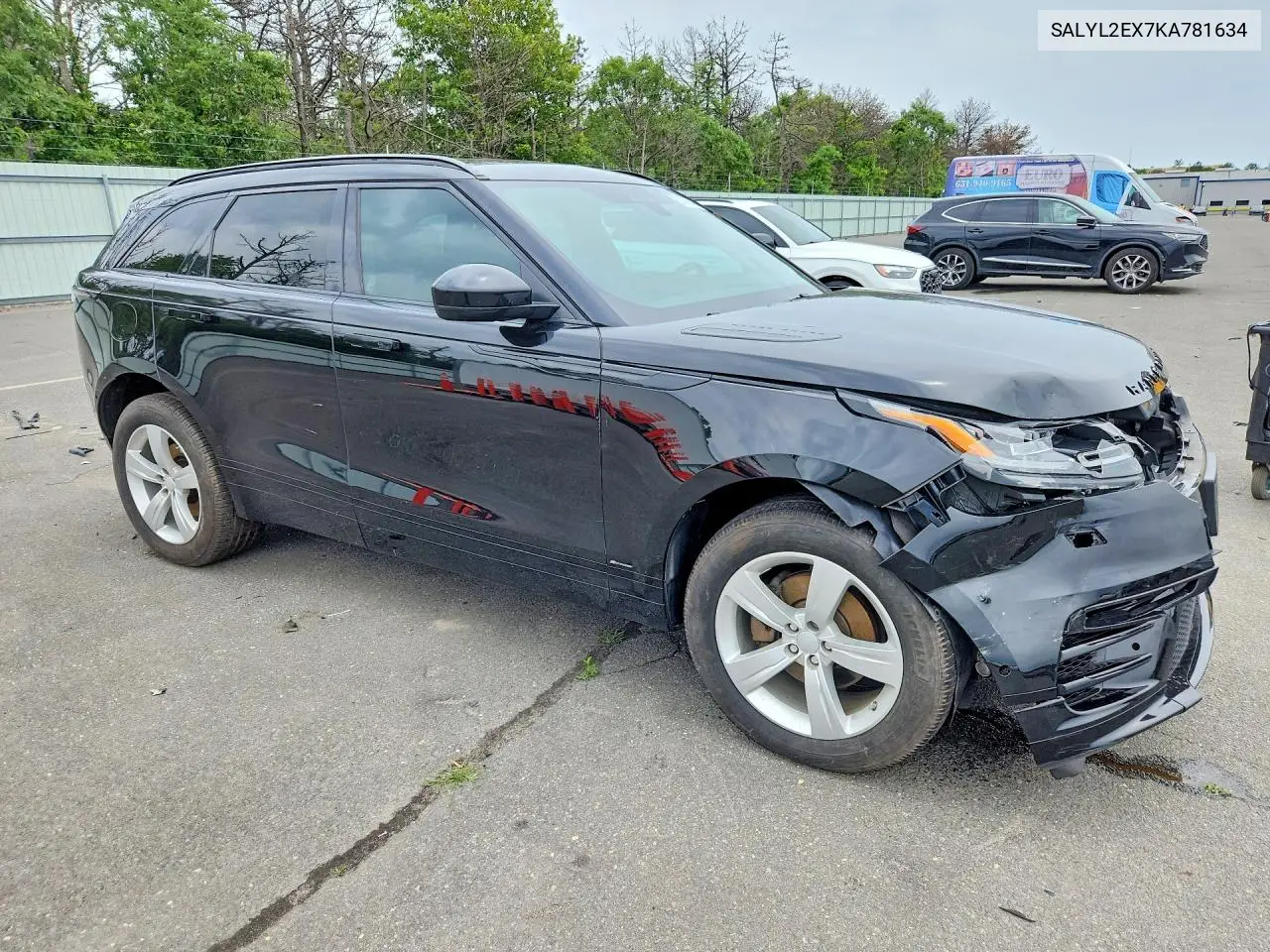 2019 Land Rover Range Rover Velar R-Dynamic Se VIN: SALYL2EX7KA781634 Lot: 58522946