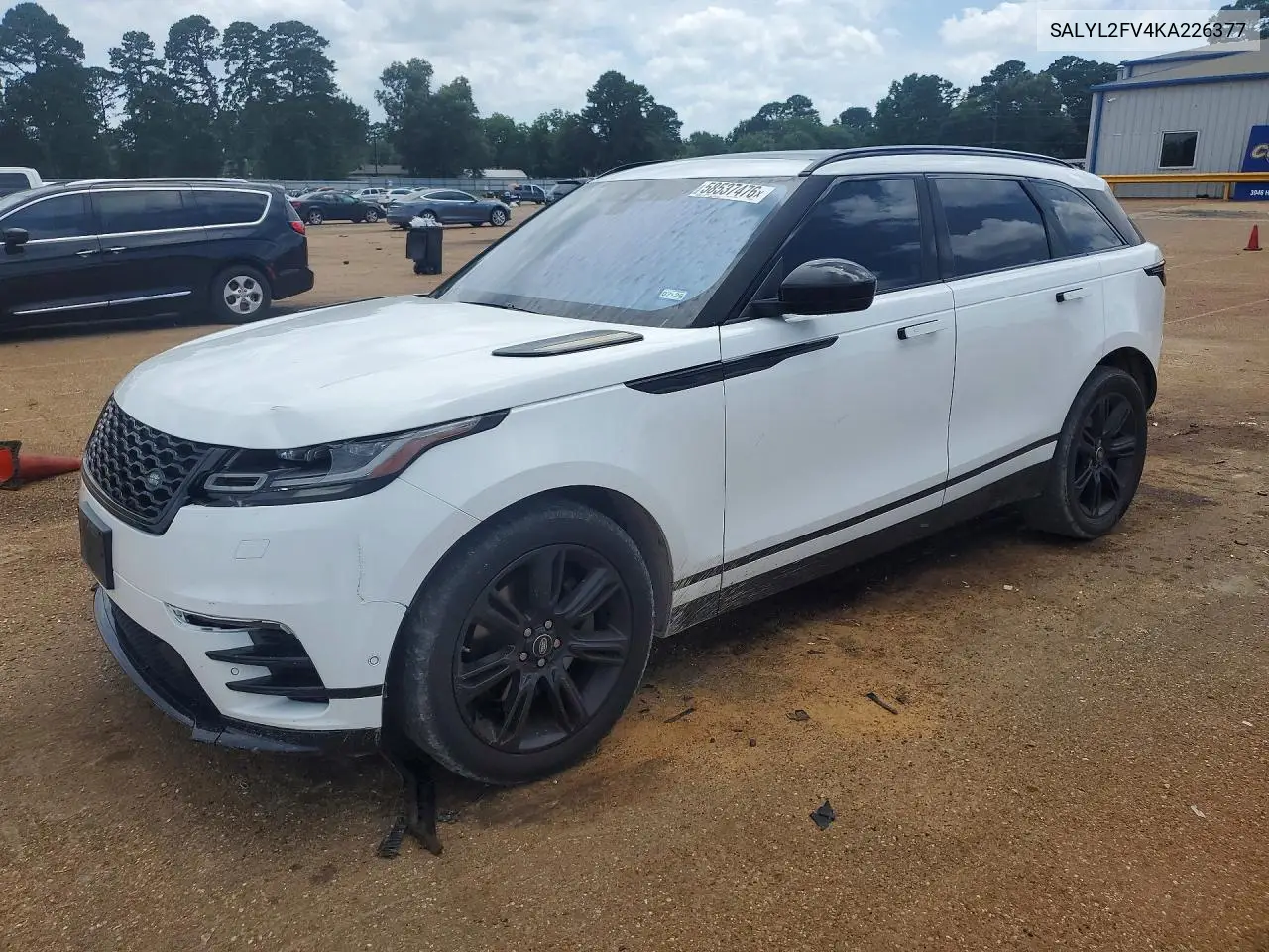 2019 Land Rover Range Rover Velar R-Dynamic Se VIN: SALYL2FV4KA226377 Lot: 58537476