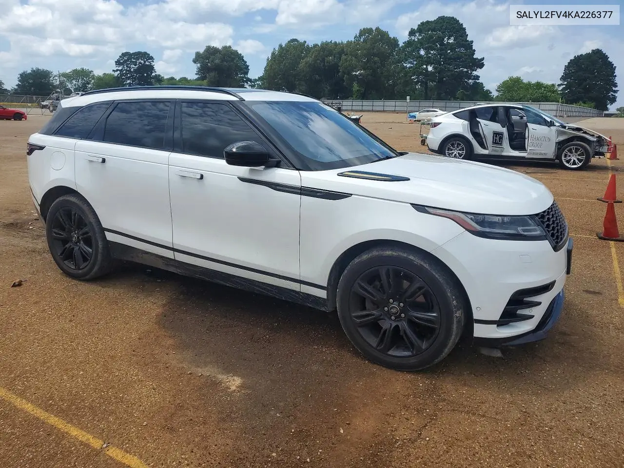 2019 Land Rover Range Rover Velar R-Dynamic Se VIN: SALYL2FV4KA226377 Lot: 58537476