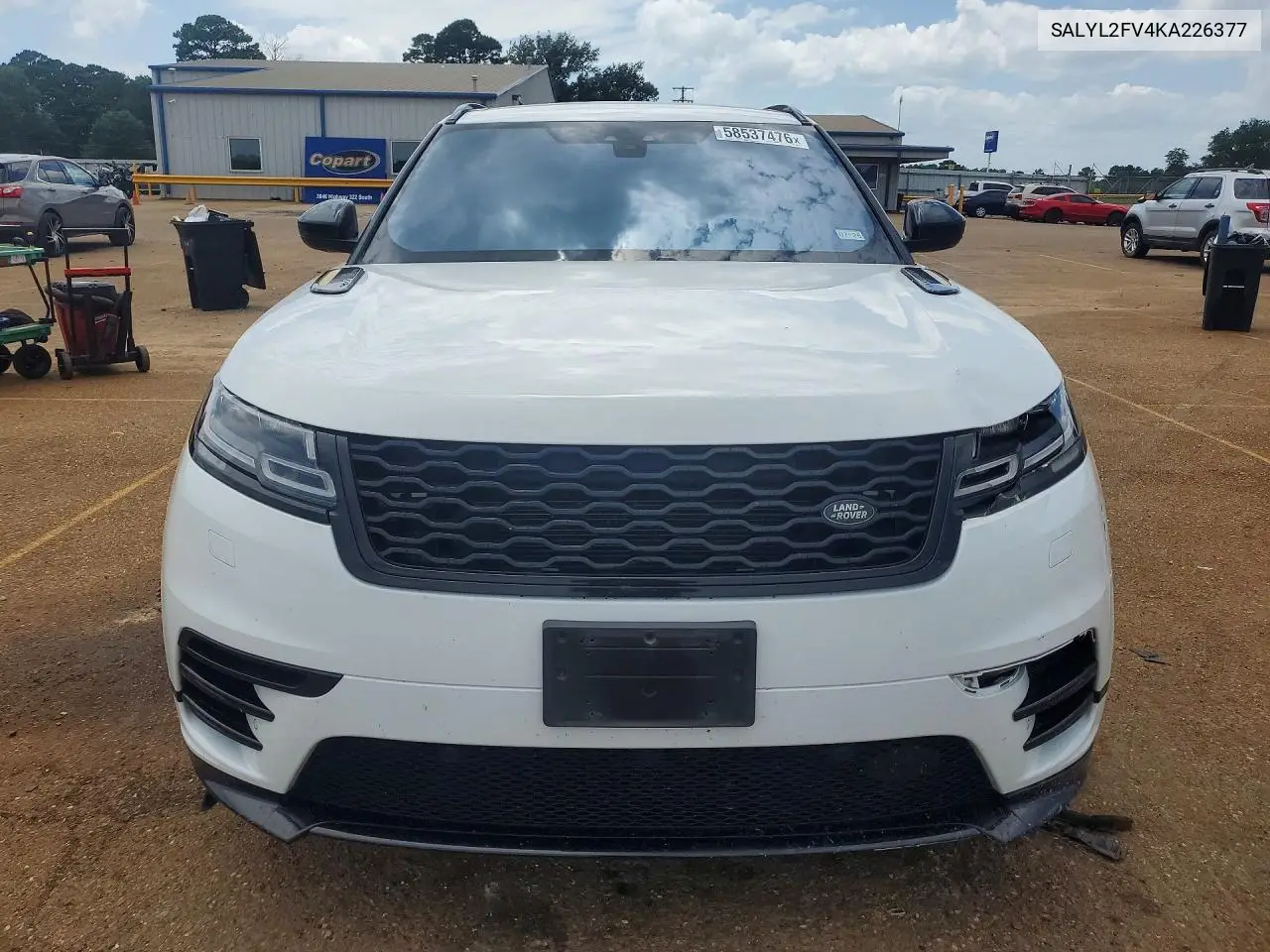 2019 Land Rover Range Rover Velar R-Dynamic Se VIN: SALYL2FV4KA226377 Lot: 58537476