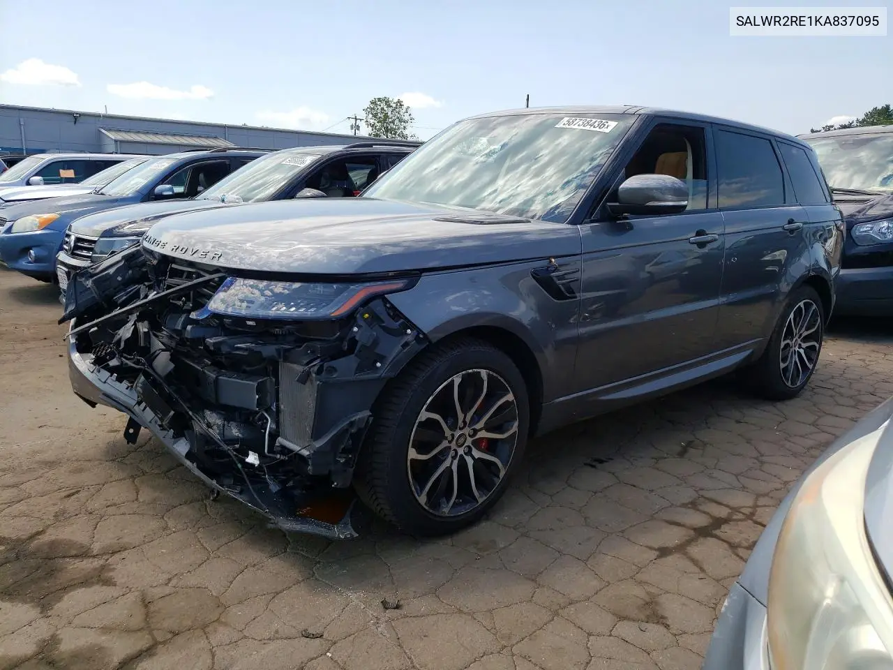 2019 Land Rover Range Rover Sport Supercharged Dynamic VIN: SALWR2RE1KA837095 Lot: 58738436