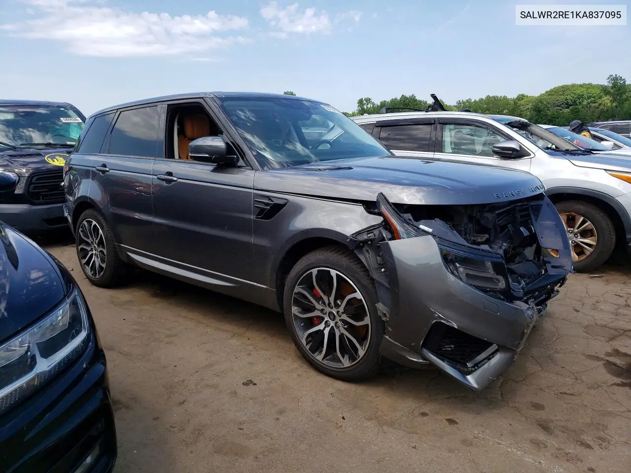 2019 Land Rover Range Rover Sport Supercharged Dynamic VIN: SALWR2RE1KA837095 Lot: 58738436