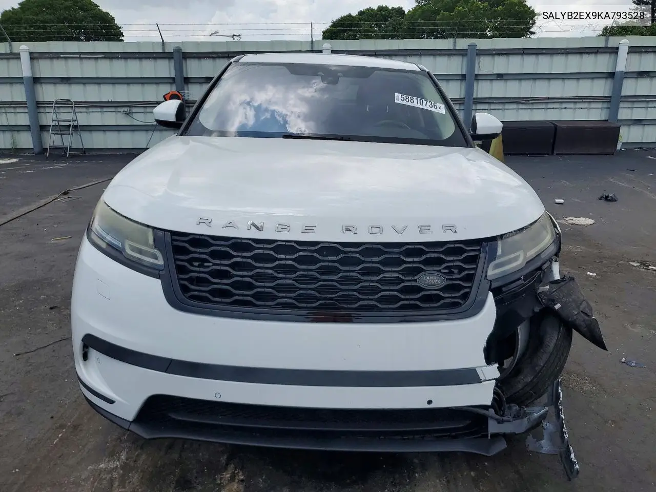 2019 Land Rover Range Rover Velar S VIN: SALYB2EX9KA793528 Lot: 58810736
