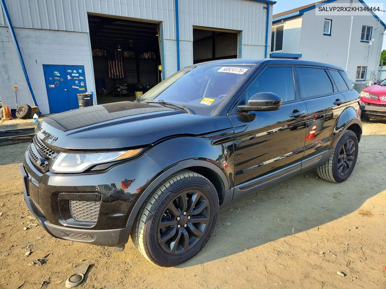 2019 Land Rover Range Rover Evoque Se VIN: SALVP2RX2KH346464 Lot: 58824176