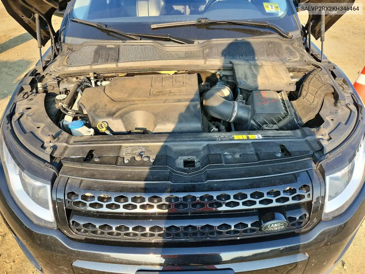 2019 Land Rover Range Rover Evoque Se VIN: SALVP2RX2KH346464 Lot: 58824176