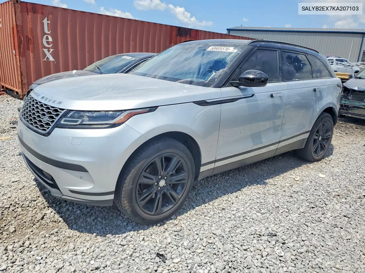 2019 Land Rover Range Rover Velar S VIN: SALYB2EX7KA207103 Lot: 58905576