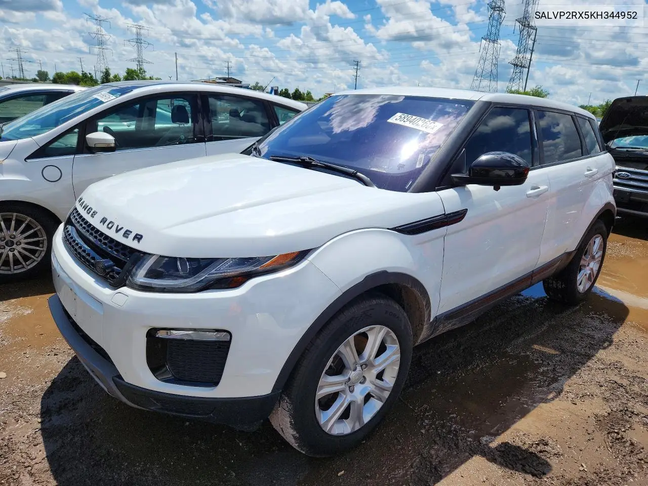 2019 Land Rover Range Rover Evoque Se VIN: SALVP2RX5KH344952 Lot: 58940266