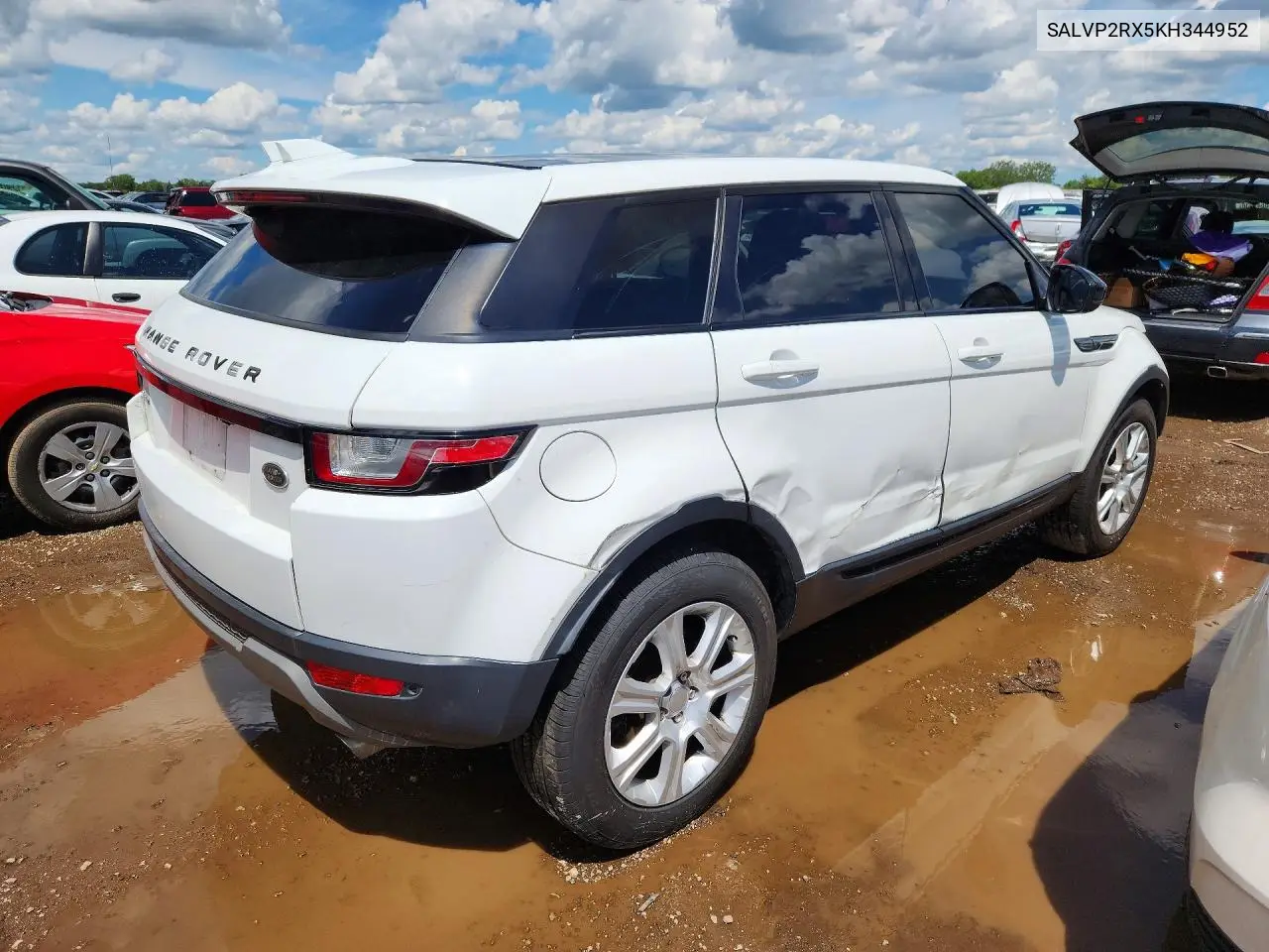 2019 Land Rover Range Rover Evoque Se VIN: SALVP2RX5KH344952 Lot: 58940266
