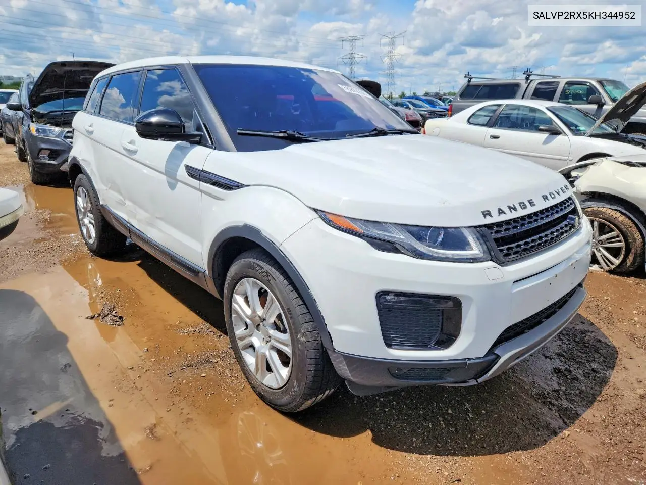 2019 Land Rover Range Rover Evoque Se VIN: SALVP2RX5KH344952 Lot: 58940266