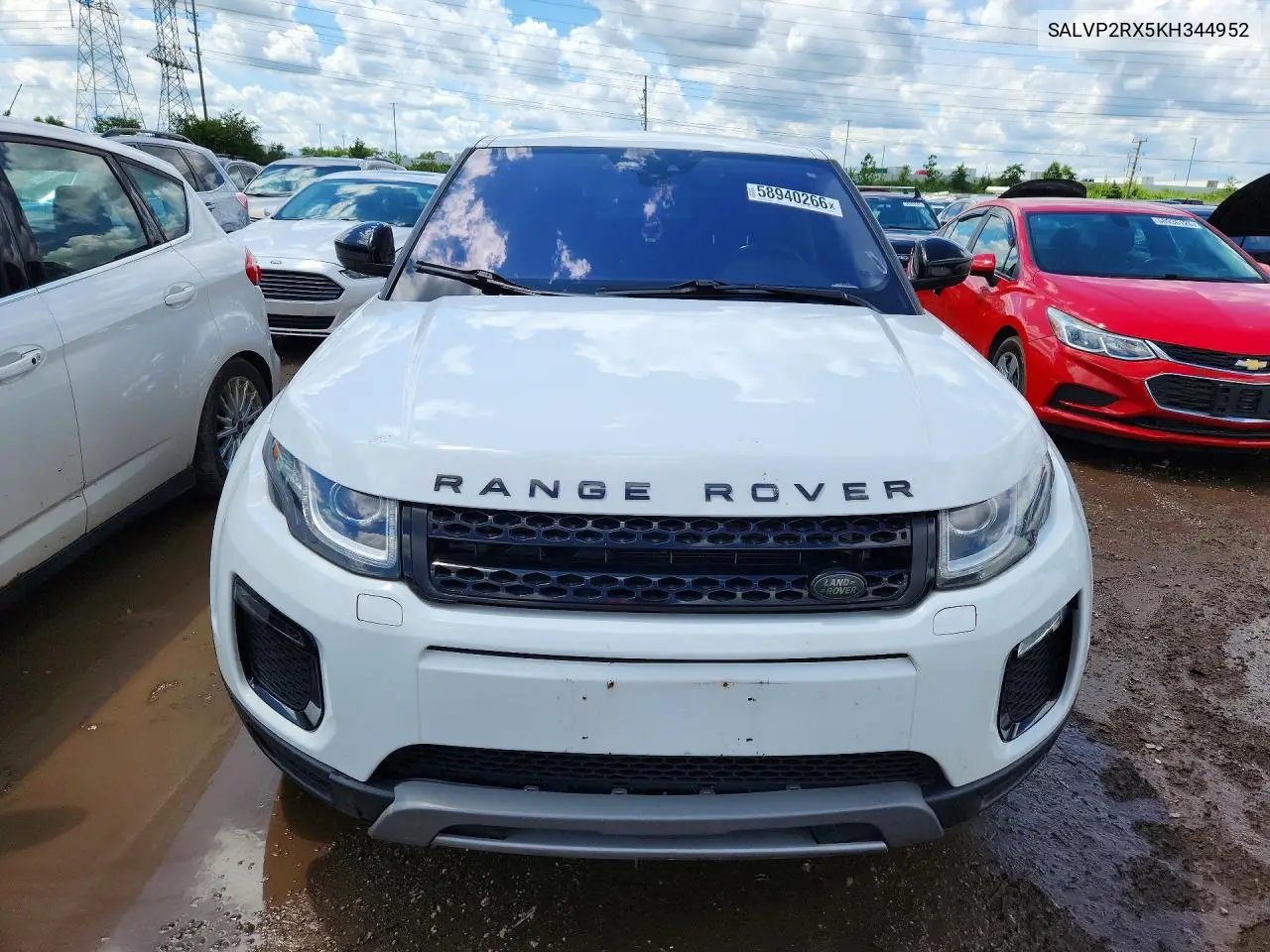 2019 Land Rover Range Rover Evoque Se VIN: SALVP2RX5KH344952 Lot: 58940266