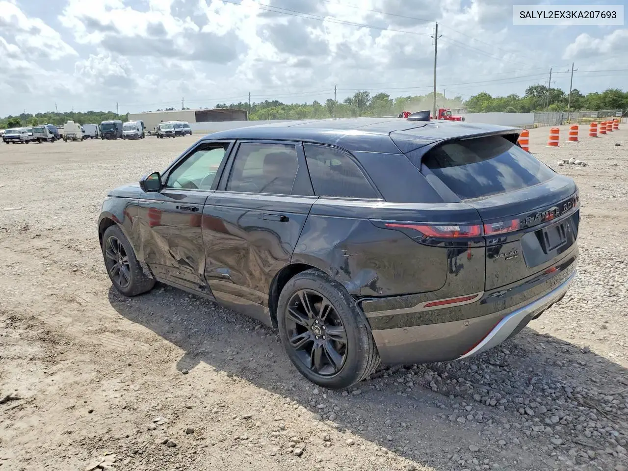 2019 Land Rover Range Rover Velar R-Dynamic Se VIN: SALYL2EX3KA207693 Lot: 59141786