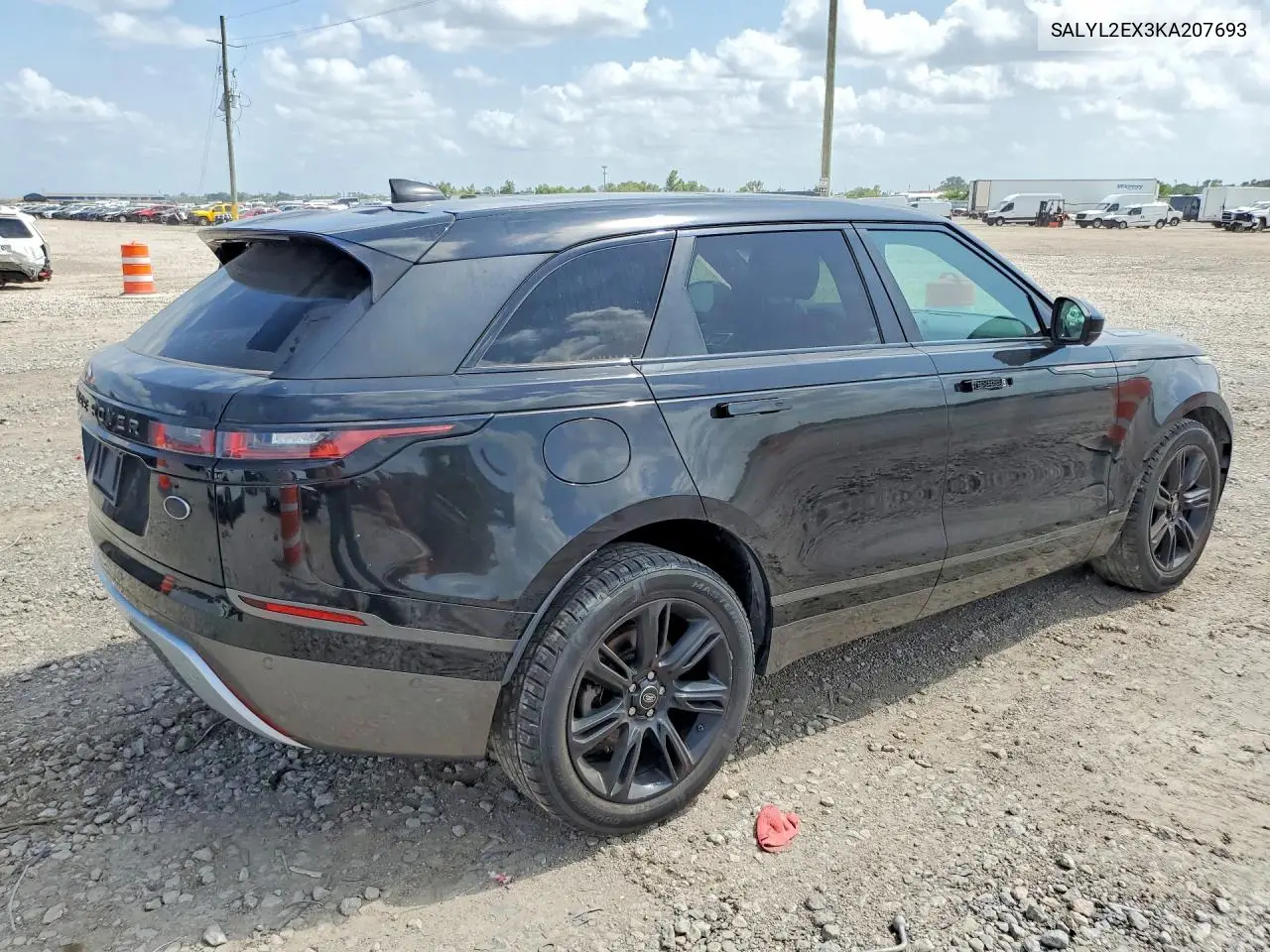 2019 Land Rover Range Rover Velar R-Dynamic Se VIN: SALYL2EX3KA207693 Lot: 59141786