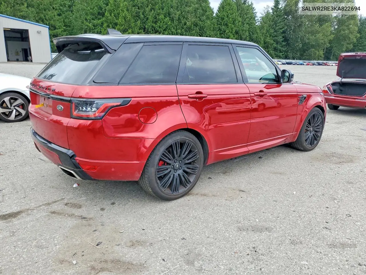 2019 Land Rover Range Rover Sport Supercharged Dynamic VIN: SALWR2RE3KA822694 Lot: 59172426