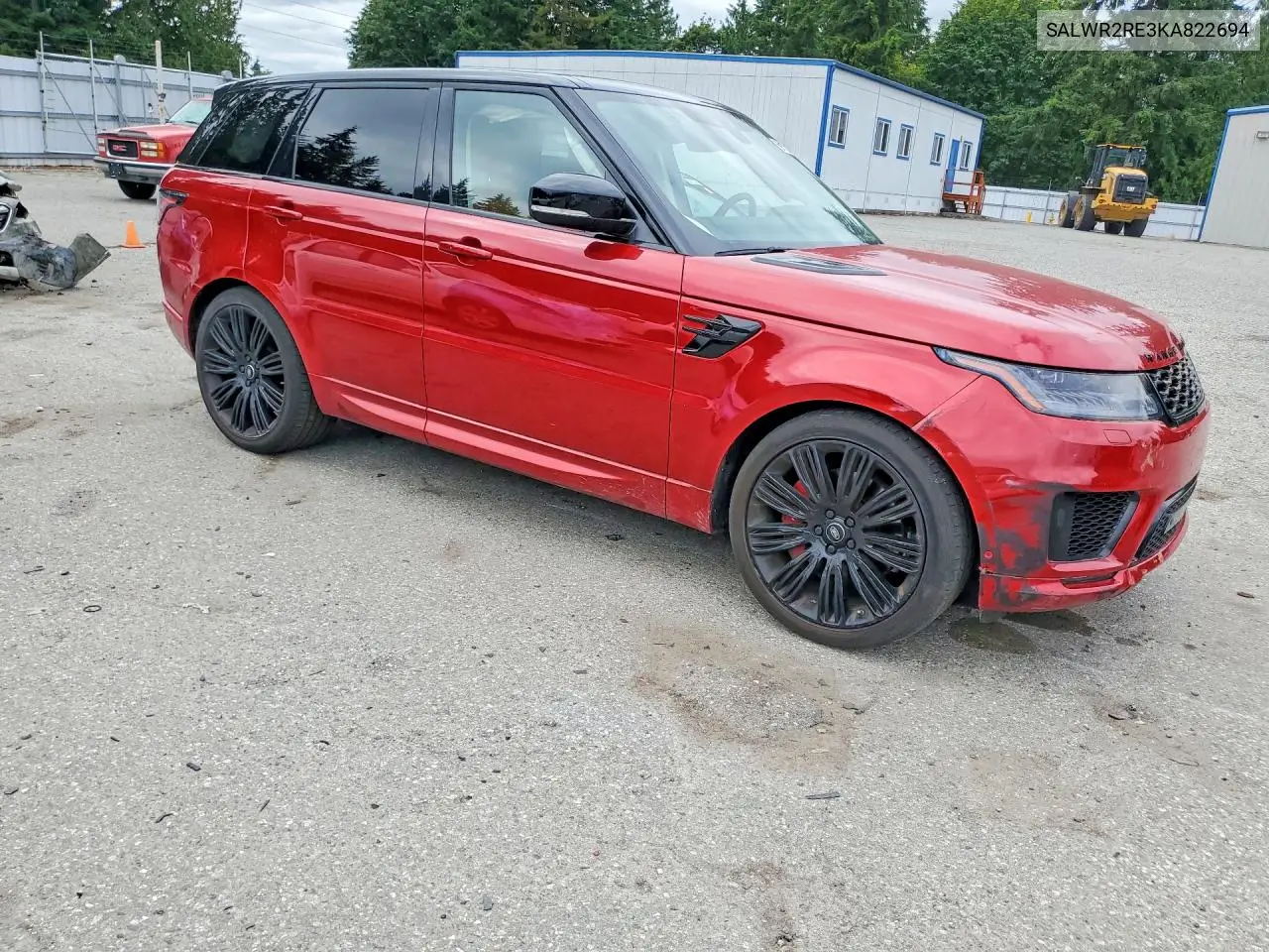 2019 Land Rover Range Rover Sport Supercharged Dynamic VIN: SALWR2RE3KA822694 Lot: 59172426