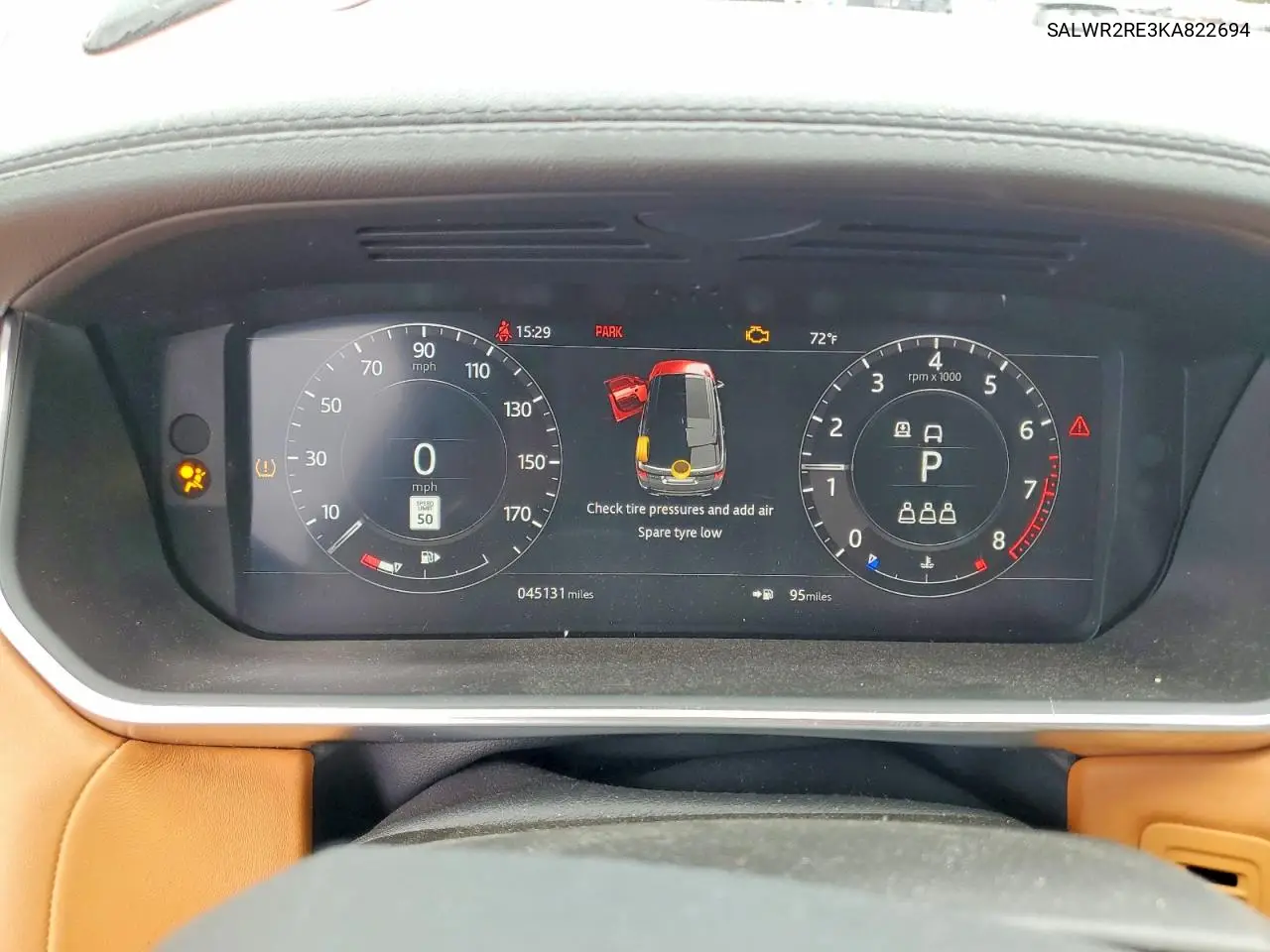 2019 Land Rover Range Rover Sport Supercharged Dynamic VIN: SALWR2RE3KA822694 Lot: 59172426