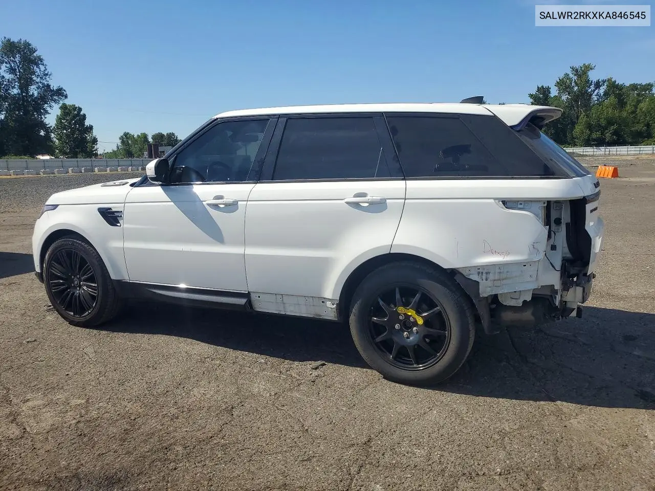 2019 Land Rover Range Rover Sport Hse VIN: SALWR2RKXKA846545 Lot: 59389716
