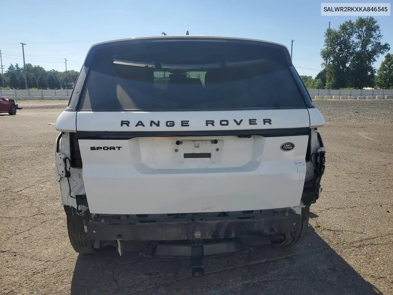 2019 Land Rover Range Rover Sport Hse VIN: SALWR2RKXKA846545 Lot: 59389716