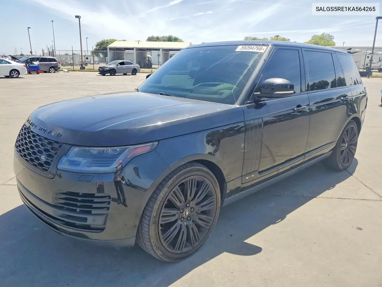 2019 Land Rover Range Rover Supercharged VIN: SALGS5RE1KA564265 Lot: 59394766