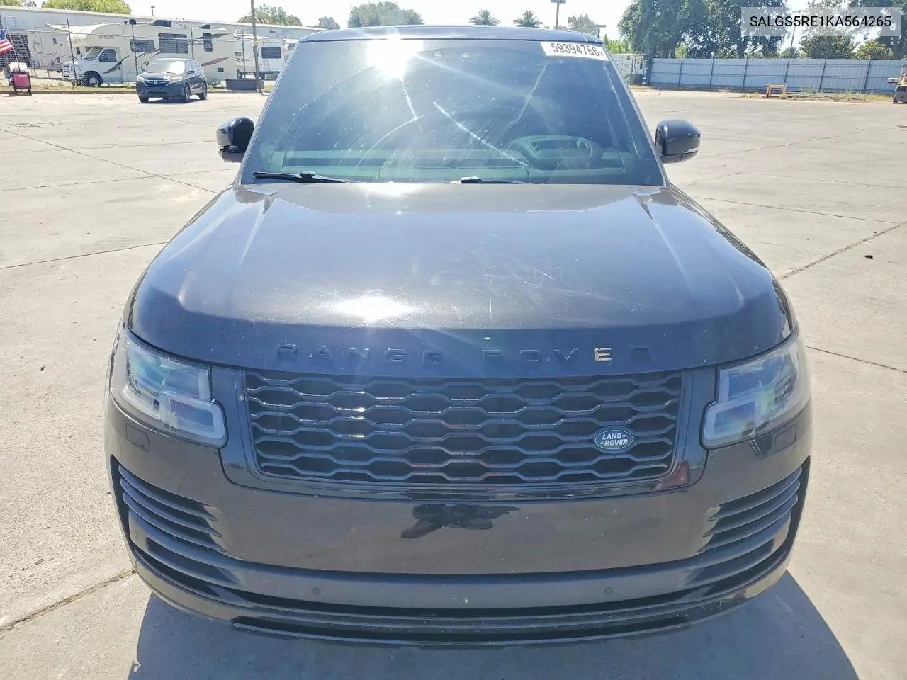 2019 Land Rover Range Rover Supercharged VIN: SALGS5RE1KA564265 Lot: 59394766