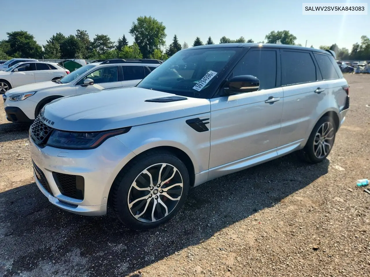 2019 Land Rover Range Rover Sport Hse Dynamic VIN: SALWV2SV4KA830258 Lot: 59794996