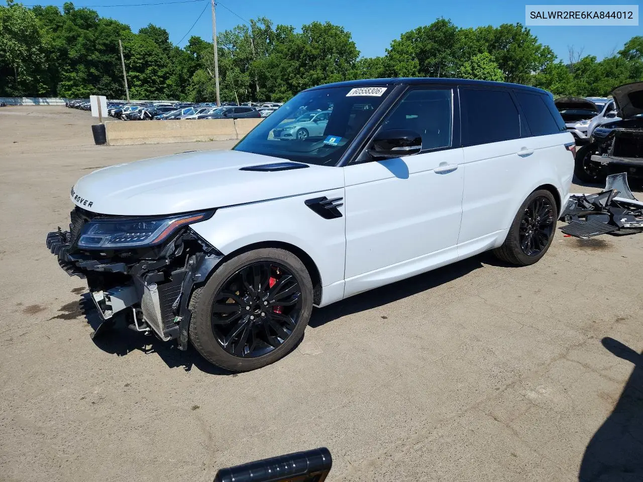 2019 Land Rover Range Rover Sport Supercharged Dynamic VIN: SALWR2RE6KA844012 Lot: 60558306