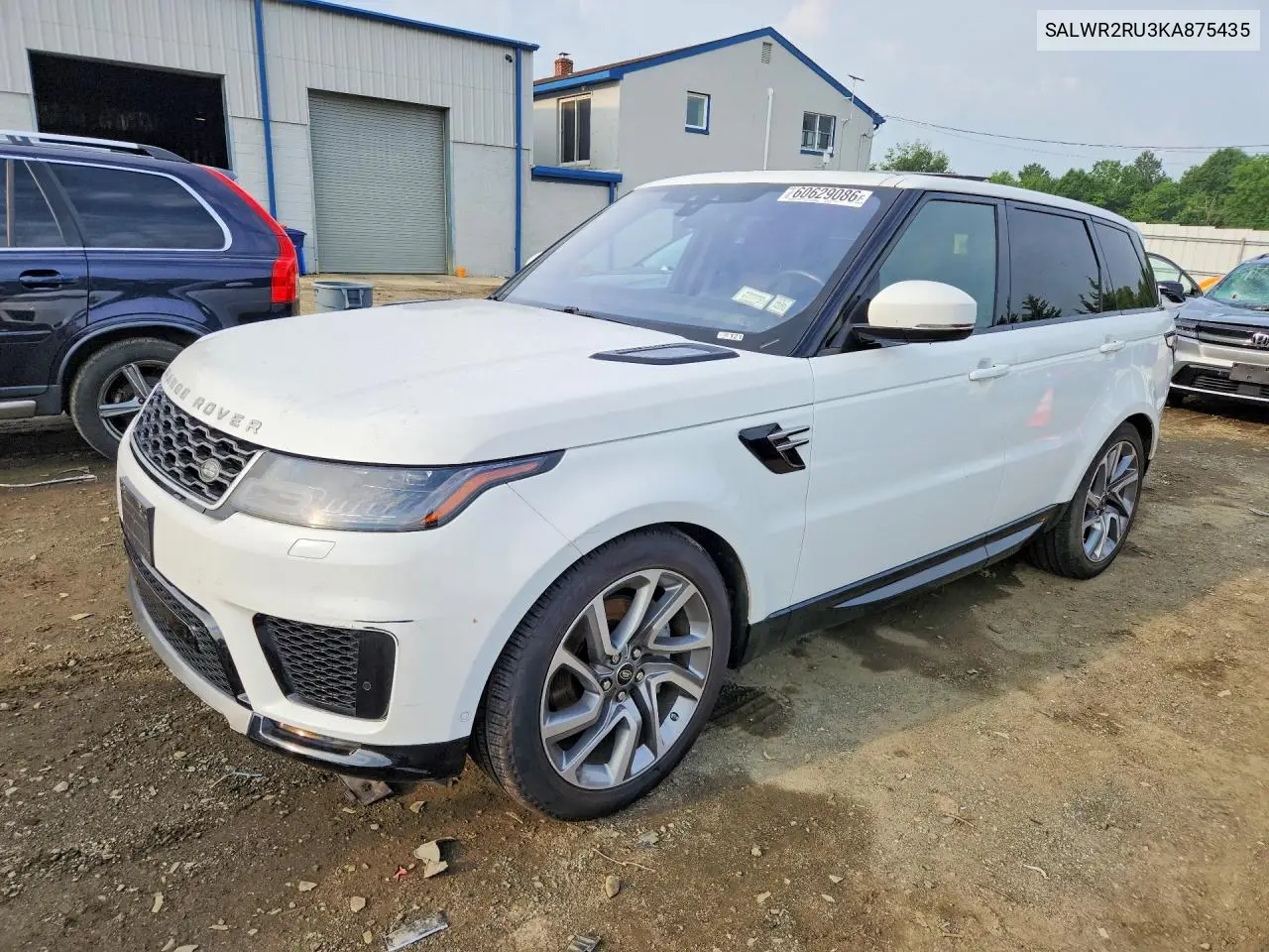 2019 Land Rover Range Rover Sport Hse VIN: SALWR2RU3KA875435 Lot: 60629086