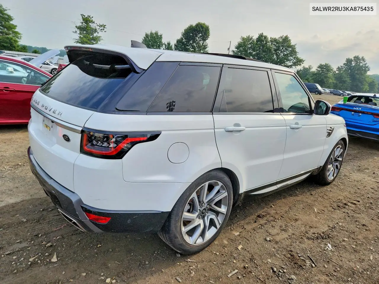 2019 Land Rover Range Rover Sport Hse VIN: SALWR2RU3KA875435 Lot: 60629086
