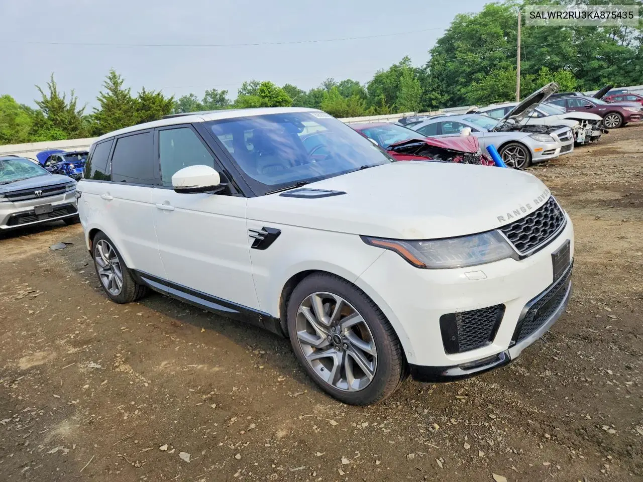 2019 Land Rover Range Rover Sport Hse VIN: SALWR2RU3KA875435 Lot: 60629086