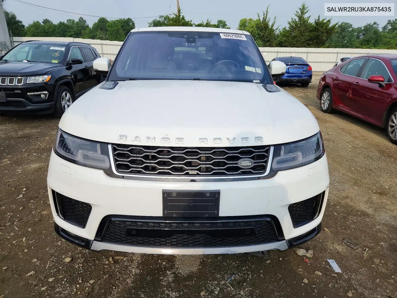 2019 Land Rover Range Rover Sport Hse VIN: SALWR2RU3KA875435 Lot: 60629086