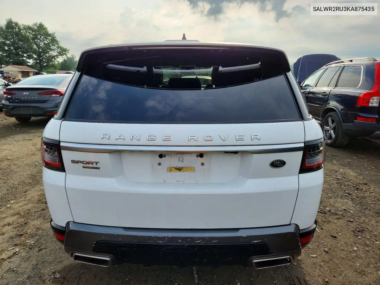 2019 Land Rover Range Rover Sport Hse VIN: SALWR2RU3KA875435 Lot: 60629086