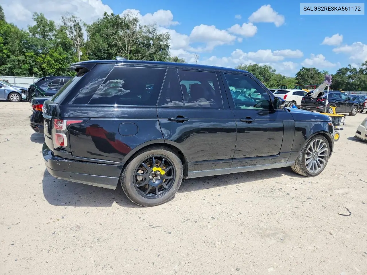 2019 Land Rover Range Rover Supercharged VIN: SALGS2RE3KA561172 Lot: 60700476