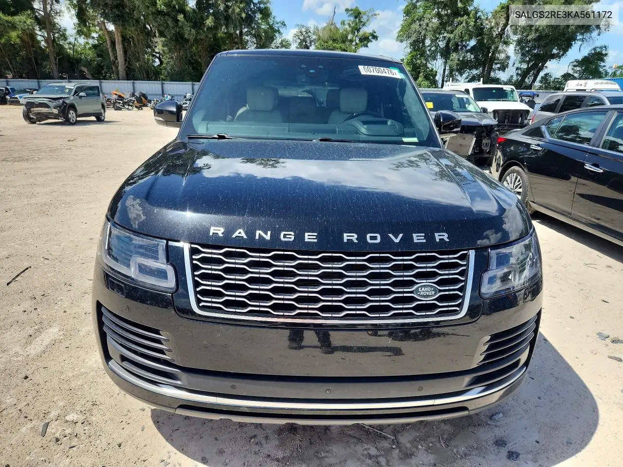 2019 Land Rover Range Rover Supercharged VIN: SALGS2RE3KA561172 Lot: 60700476