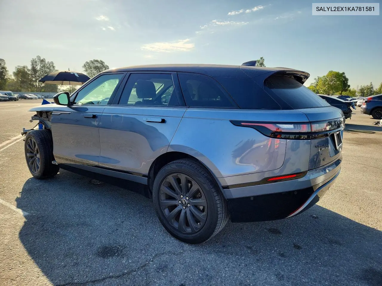 2019 Land Rover Range Rover Velar R-Dynamic Se VIN: SALYL2EX1KA781581 Lot: 60780606