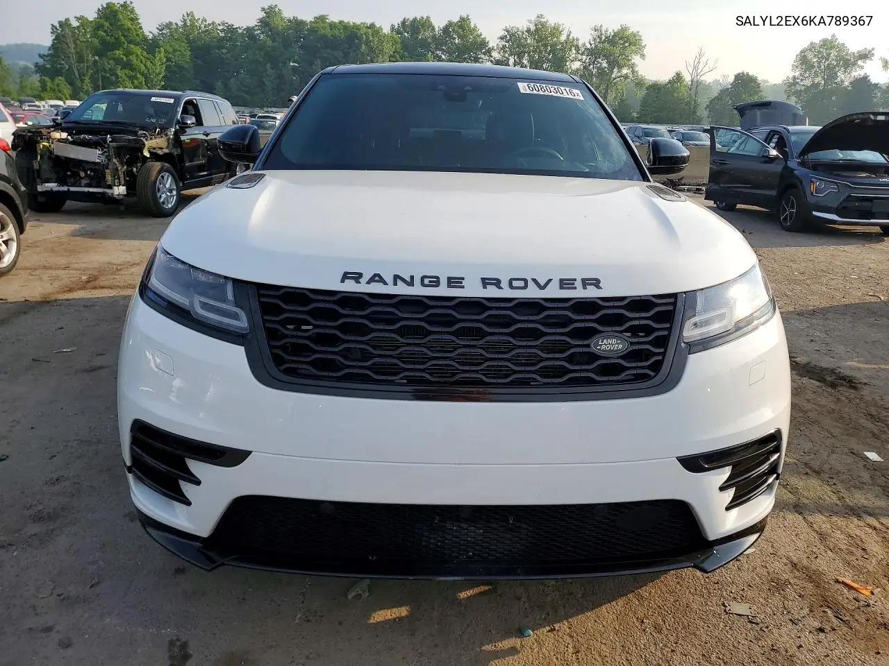 2019 Land Rover Range Rover Velar R-Dynamic Se VIN: SALYL2EX6KA789367 Lot: 60803016