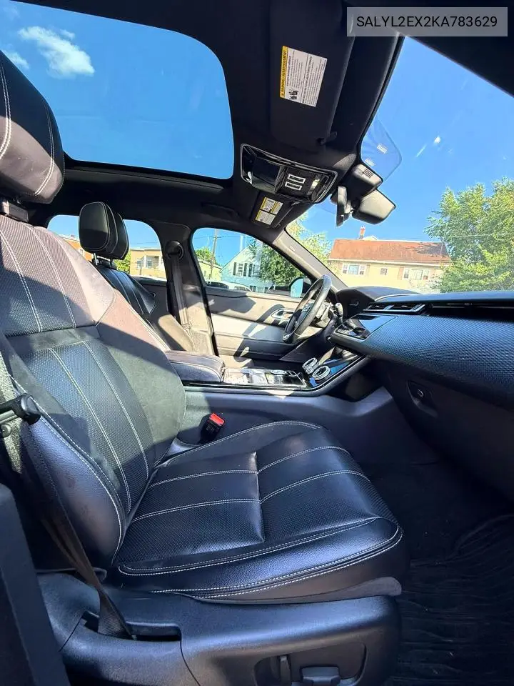 2019 Land Rover Range Rover Velar R-Dynamic Se VIN: SALYL2EX2KA783629 Lot: 60932786