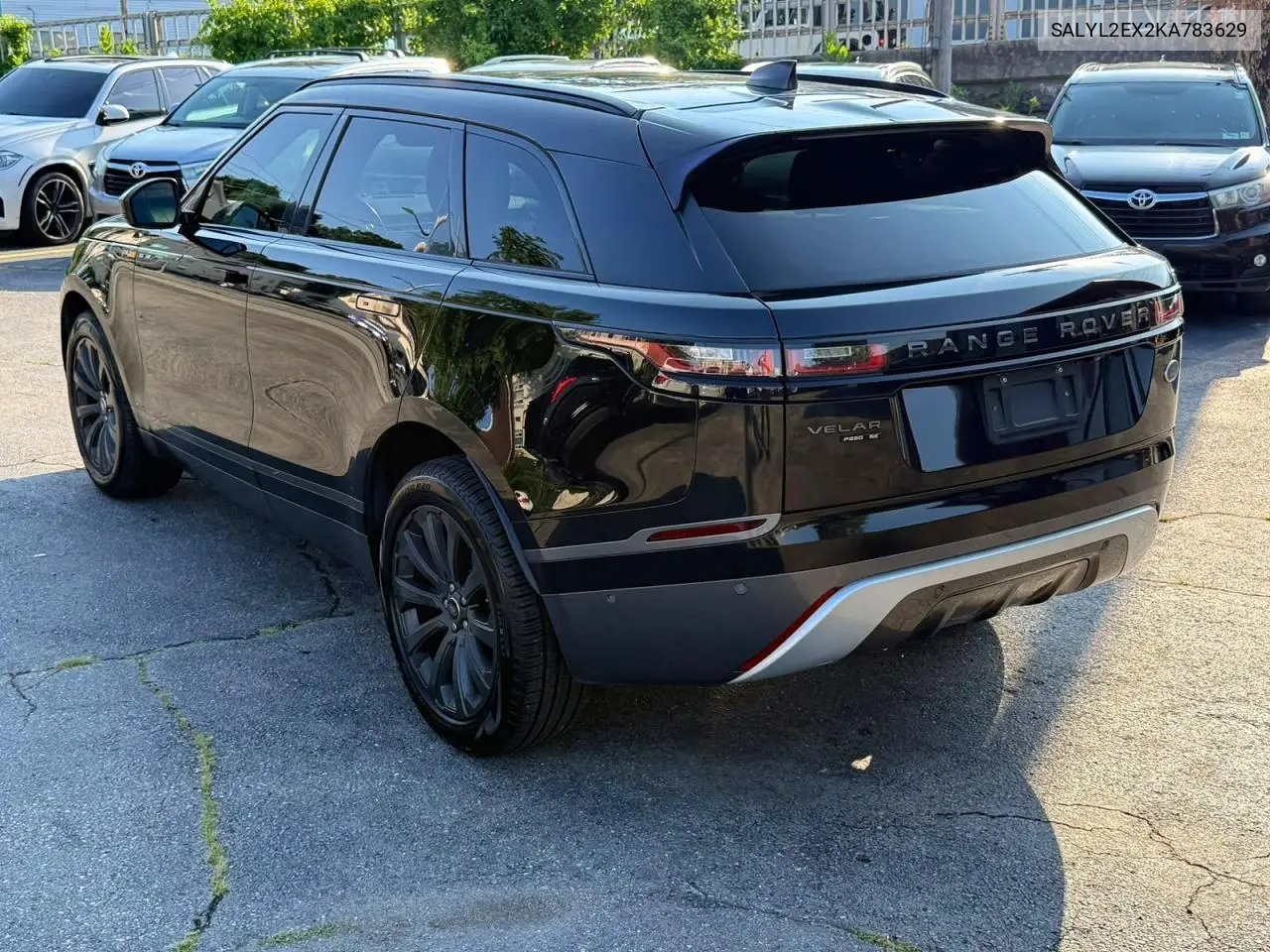 2019 Land Rover Range Rover Velar R-Dynamic Se VIN: SALYL2EX2KA783629 Lot: 60932786