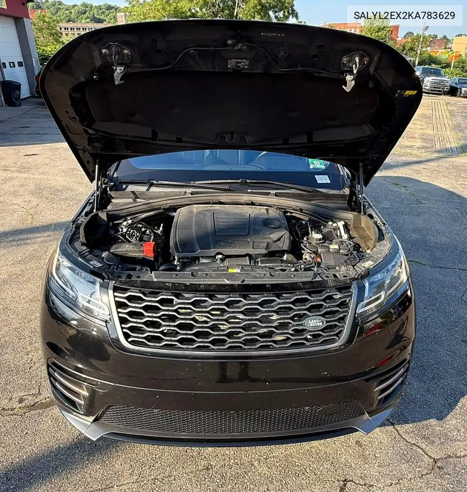 2019 Land Rover Range Rover Velar R-Dynamic Se VIN: SALYL2EX2KA783629 Lot: 60932786