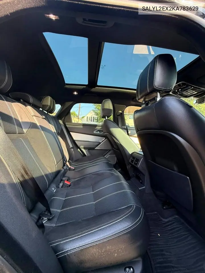 2019 Land Rover Range Rover Velar R-Dynamic Se VIN: SALYL2EX2KA783629 Lot: 60932786