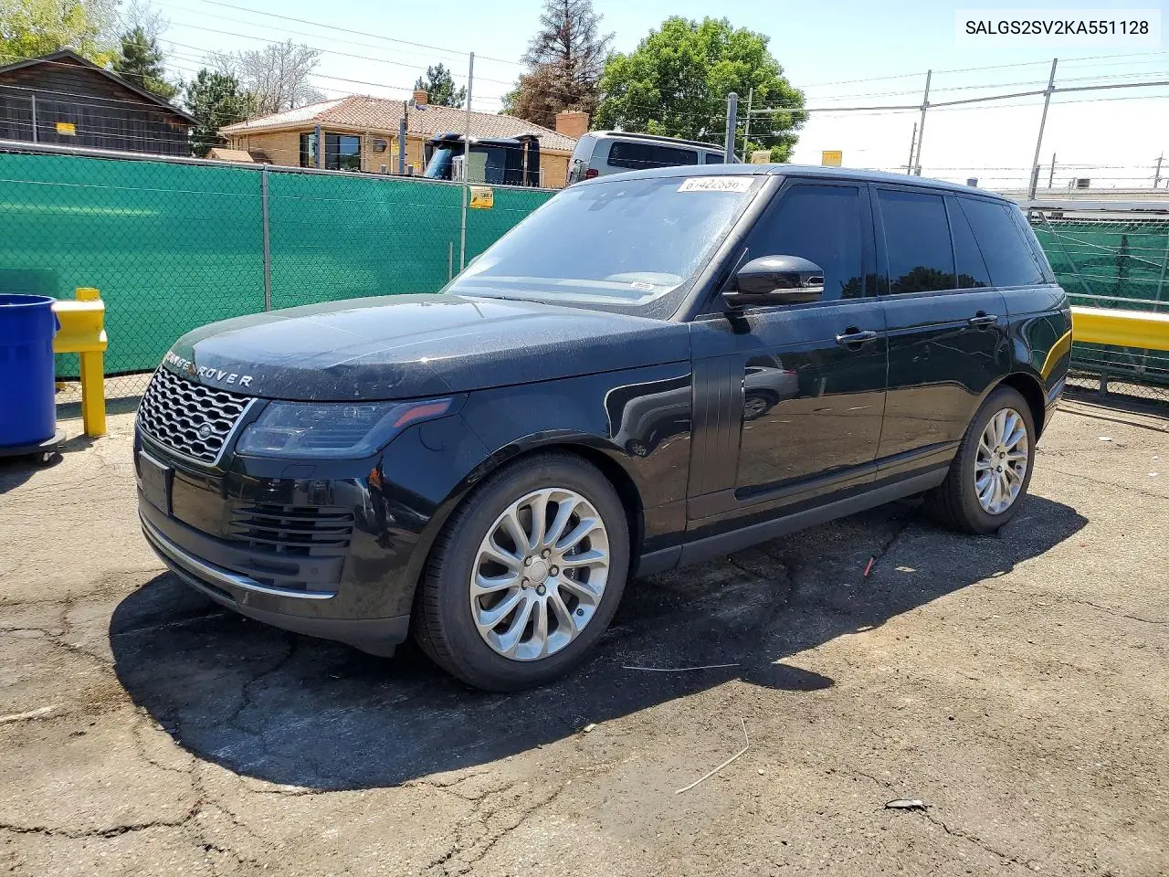 2019 Land Rover Range Rover Hse VIN: SALGS2SV2KA551128 Lot: 61422886