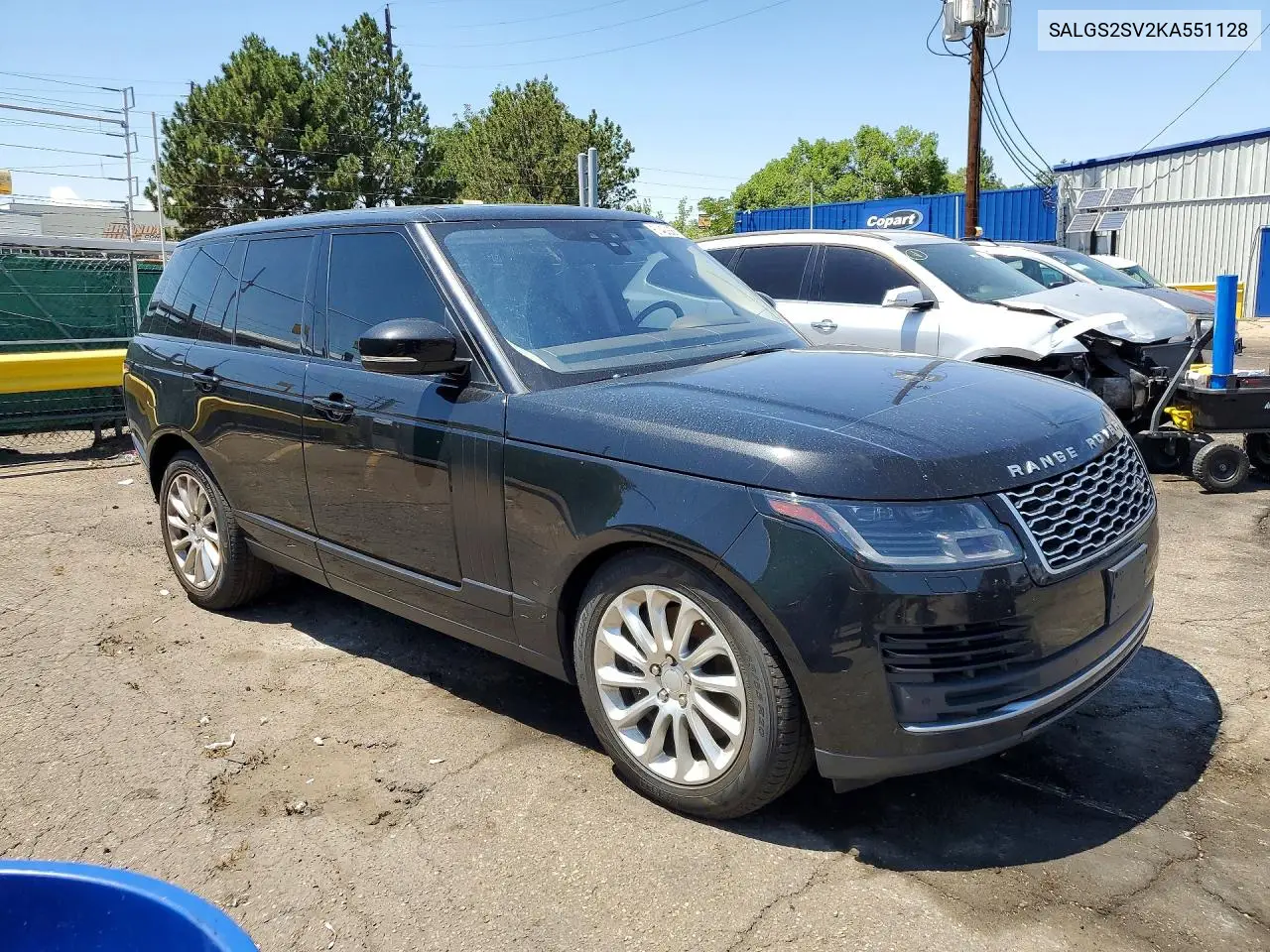 2019 Land Rover Range Rover Hse VIN: SALGS2SV2KA551128 Lot: 61422886
