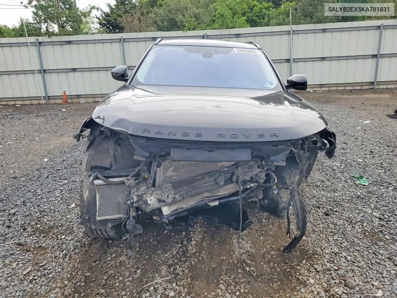 2019 Land Rover Range Rover Velar S VIN: SALYB2EX5KA781831 Lot: 62059686