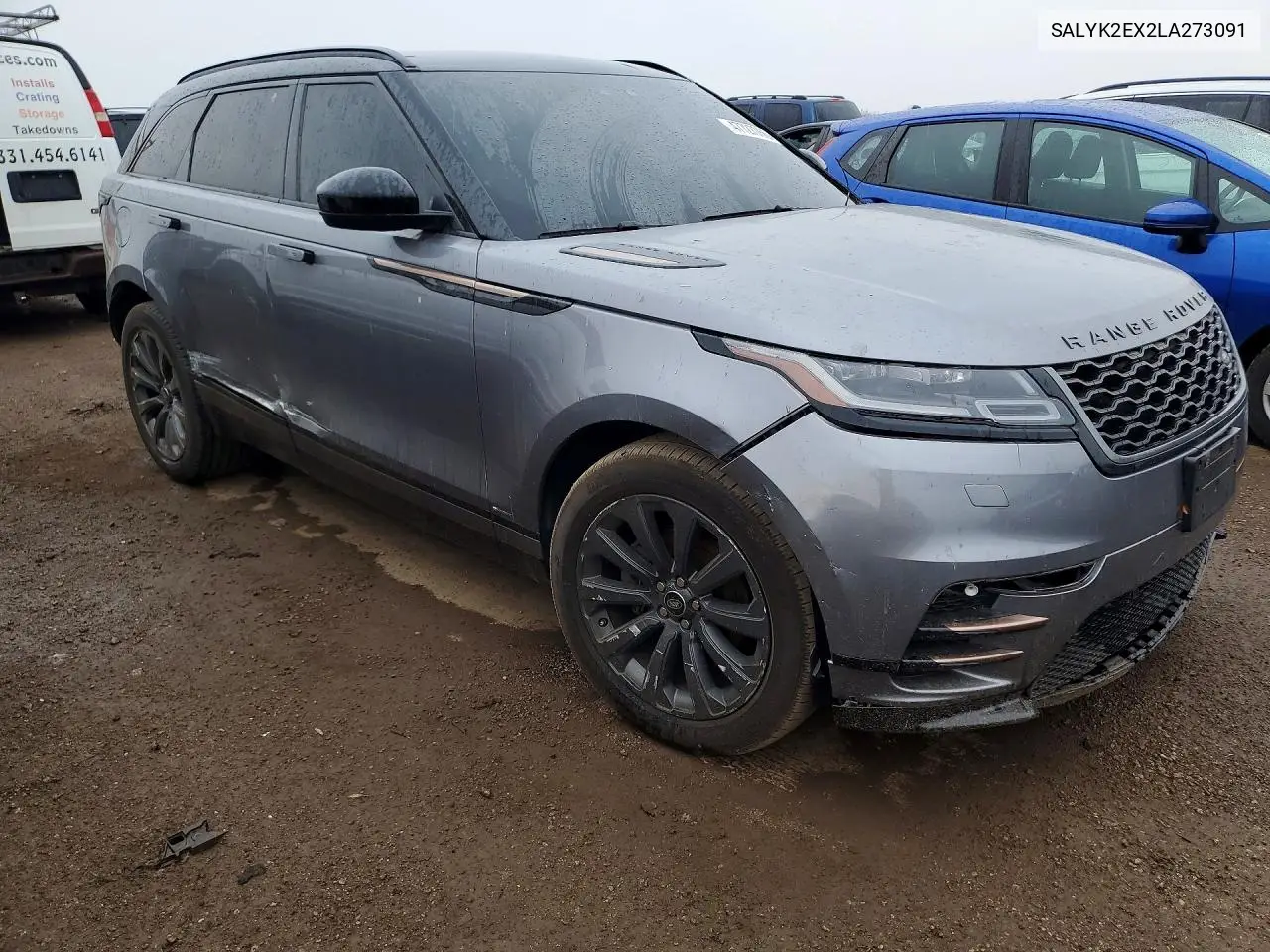 2020 Land Rover Range Rover Velar R-Dynamic S VIN: SALYK2EX2LA273091 Lot: 47727766