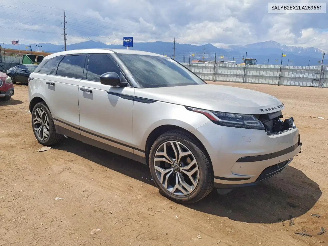 2020 Land Rover Range Rover Velar S VIN: SALYB2EX2LA259661 Lot: 51334716