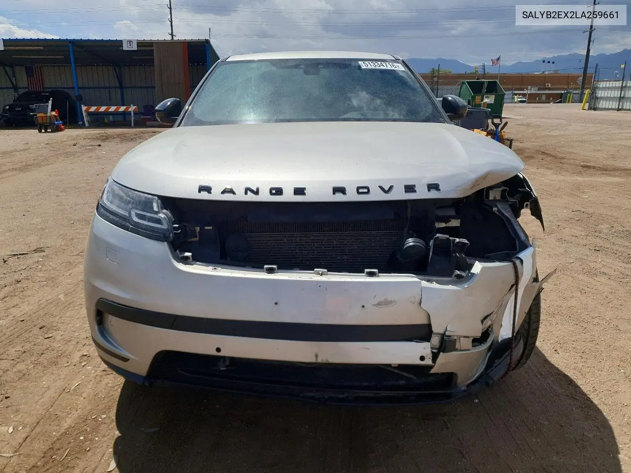 2020 Land Rover Range Rover Velar S VIN: SALYB2EX2LA259661 Lot: 51334716