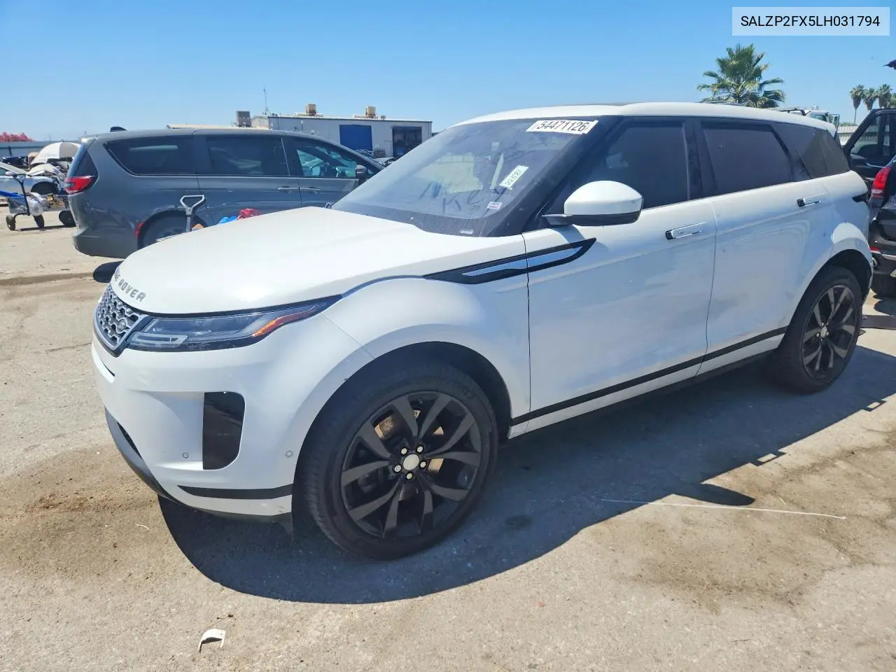 2020 Land Rover Range Rover Evoque Se VIN: SALZP2FX5LH031794 Lot: 54471126