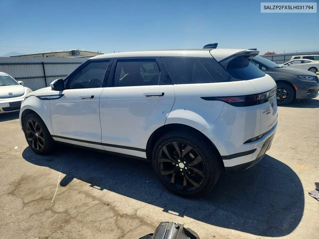 2020 Land Rover Range Rover Evoque Se VIN: SALZP2FX5LH031794 Lot: 54471126