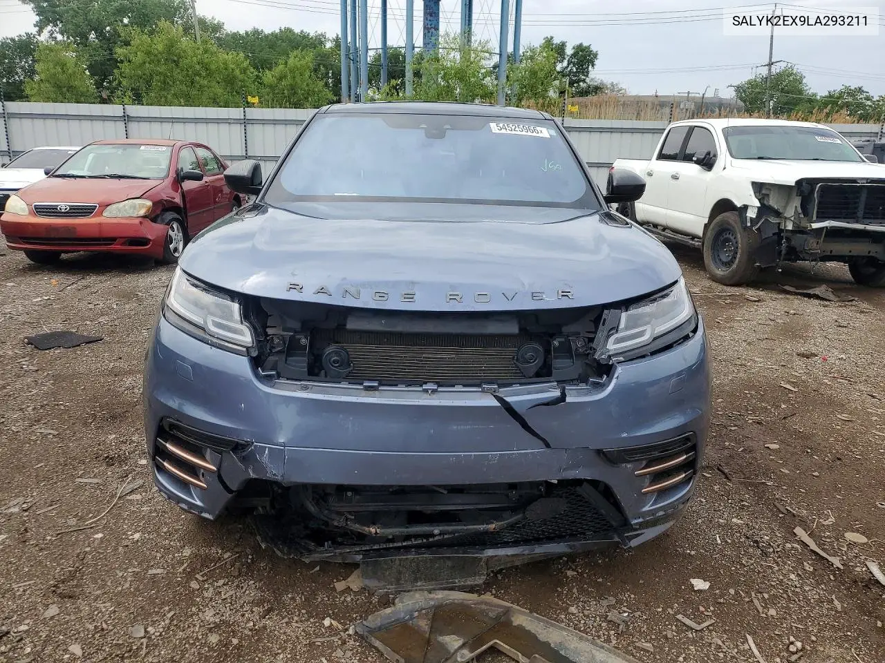 2020 Land Rover Range Rover Velar R-Dynamic S VIN: SALYK2EX9LA293211 Lot: 54525966