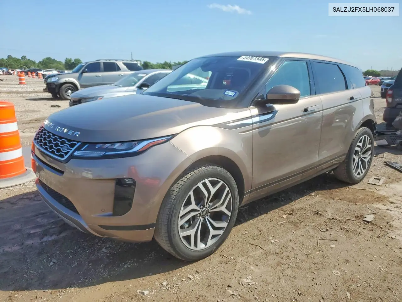 2020 Land Rover Range Rover Evoque S VIN: SALZJ2FX5LH068037 Lot: 54961546