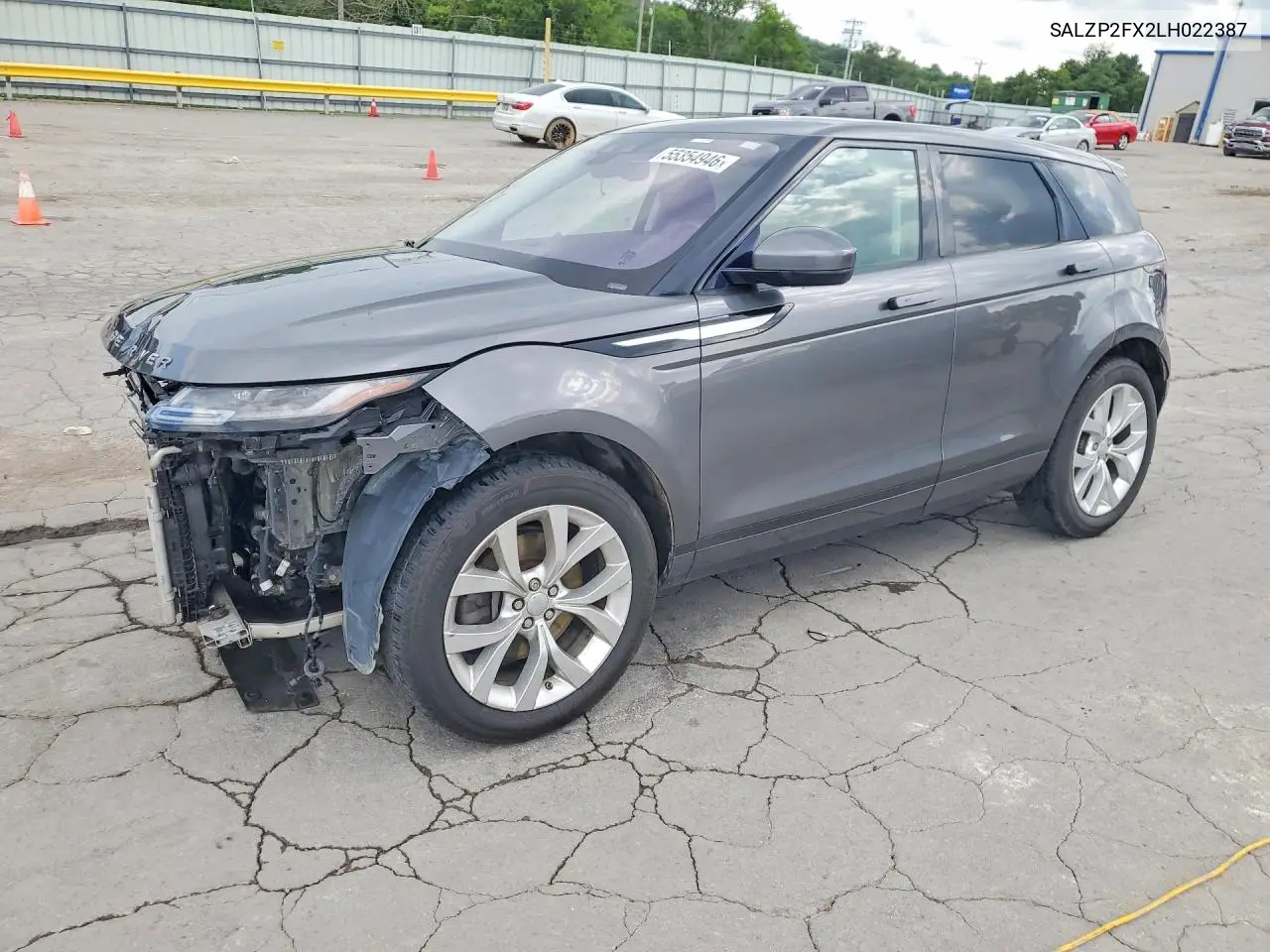 2020 Land Rover Range Rover Evoque Se VIN: SALZP2FX2LH022387 Lot: 55354946